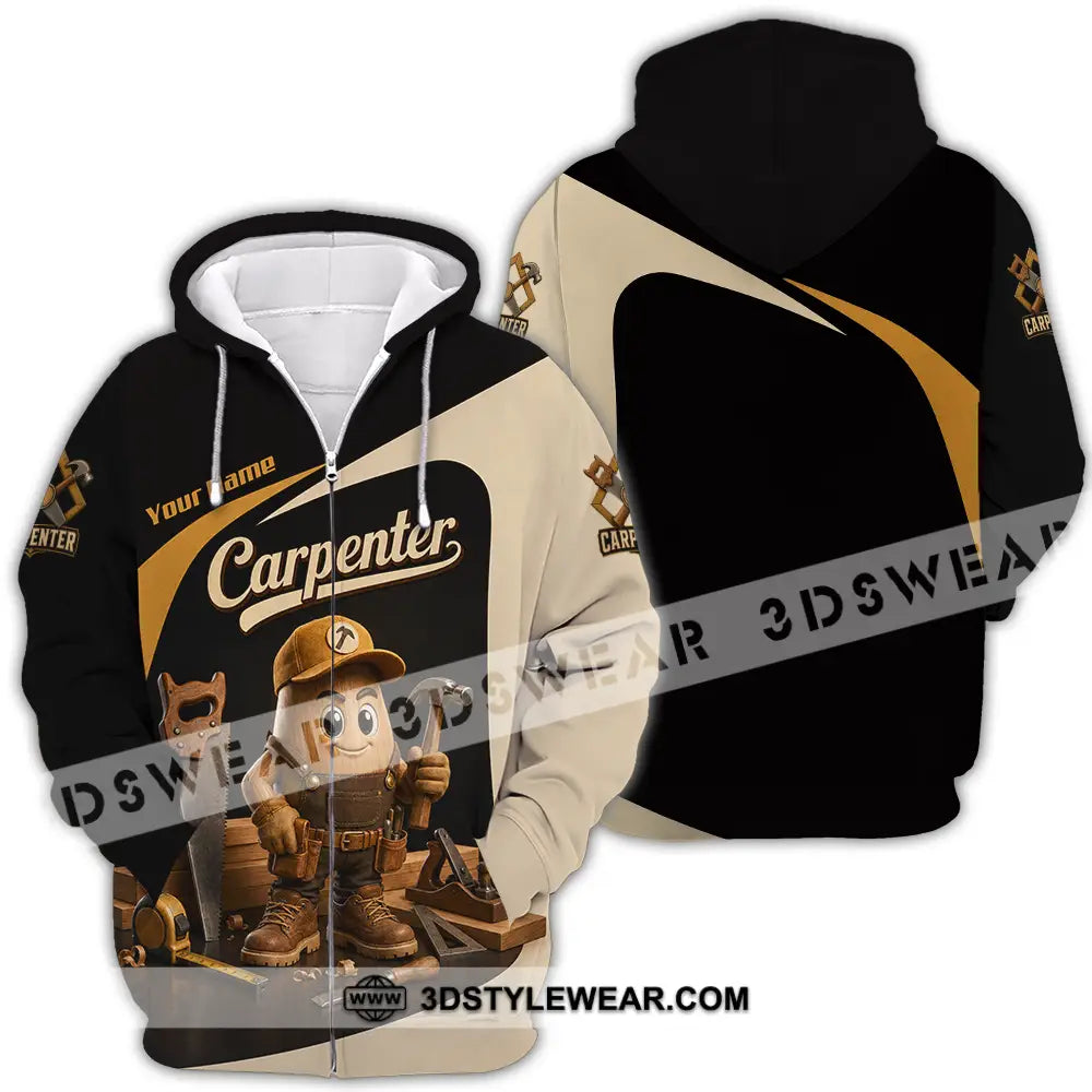 Unisex Shirt - Custom Carpenter Shirt - Zipper Hoodie / S - T-shirt