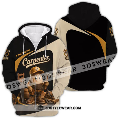 Unisex Shirt - Custom Carpenter Shirt - Zipper Hoodie / S - T-shirt
