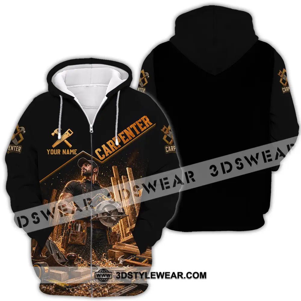 Unisex Shirt - Custom Carpenter Shirt - Zipper Hoodie / S - T-shirt