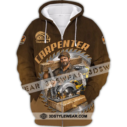 Unisex Shirt - Custom Carpenter Shirt - Zipper Hoodie / S - T-shirt