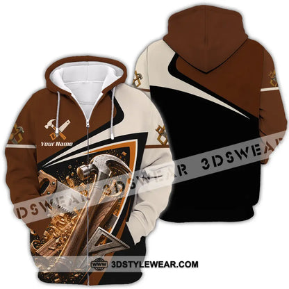 Unisex Shirt - Custom Carpenter Shirt - Zipper Hoodie / S - T-shirt