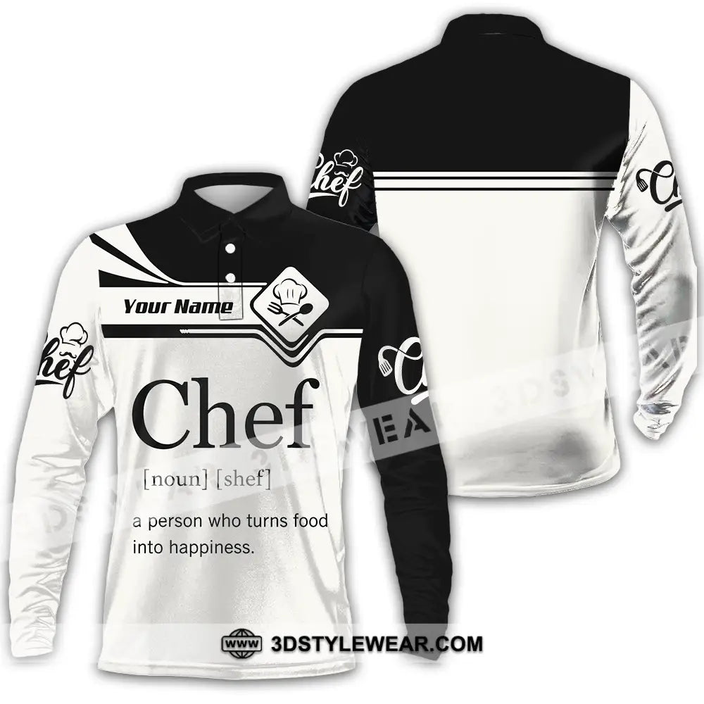 Unisex Shirt - Custom Chef Shirt - Long Sleeve Polo / S - T-shirt