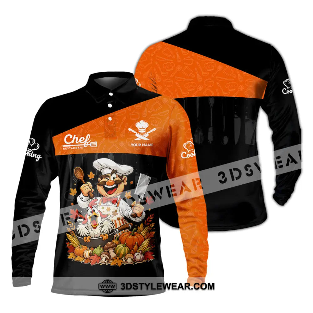 Unisex Shirt - Custom Chef Shirt - Long Sleeve Polo / S - T-shirt