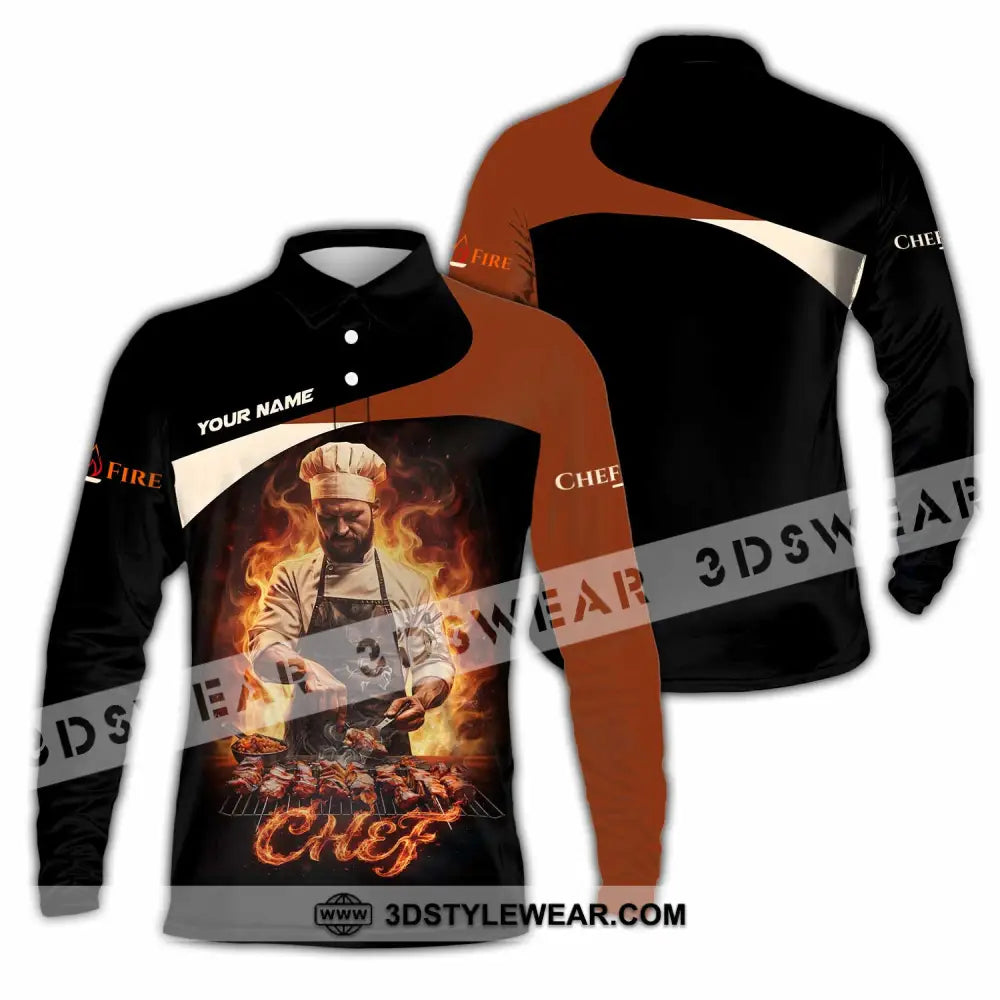 Unisex Shirt - Custom Chef Shirt - Long Sleeve Polo / S - T-shirt