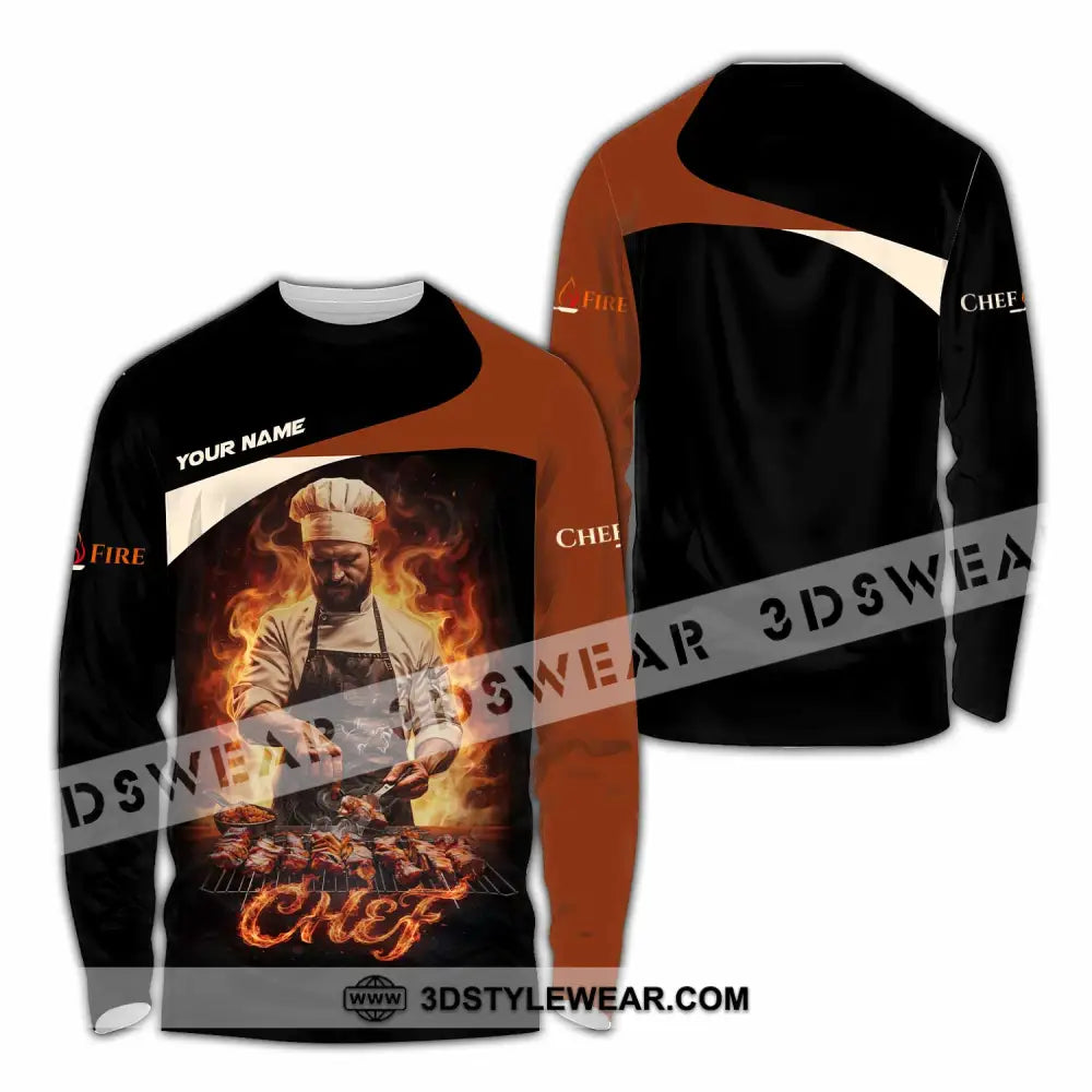 Unisex Shirt - Custom Chef Shirt - Long Sleeve Shirt / S - T-shirt