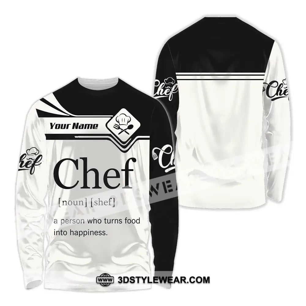Unisex Shirt - Custom Chef Shirt - Long Sleeve Shirt / S - T-shirt