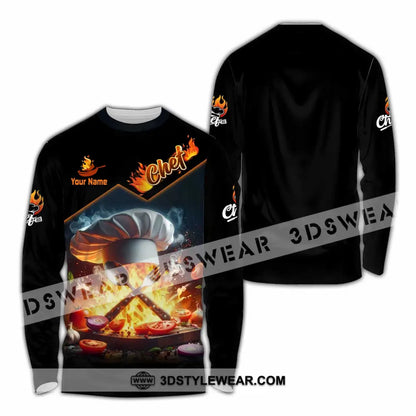 Unisex Shirt - Custom Chef Shirt - Long Sleeve Shirt / S - T-shirt