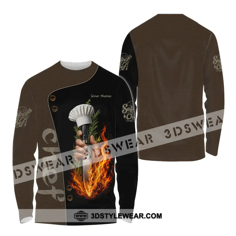 Unisex Shirt - Custom Chef Shirt - Long Sleeve Shirt / S - T-shirt