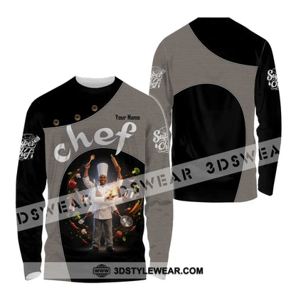 Unisex Shirt - Custom Chef Shirt - Long Sleeve Shirt / S - T-shirt