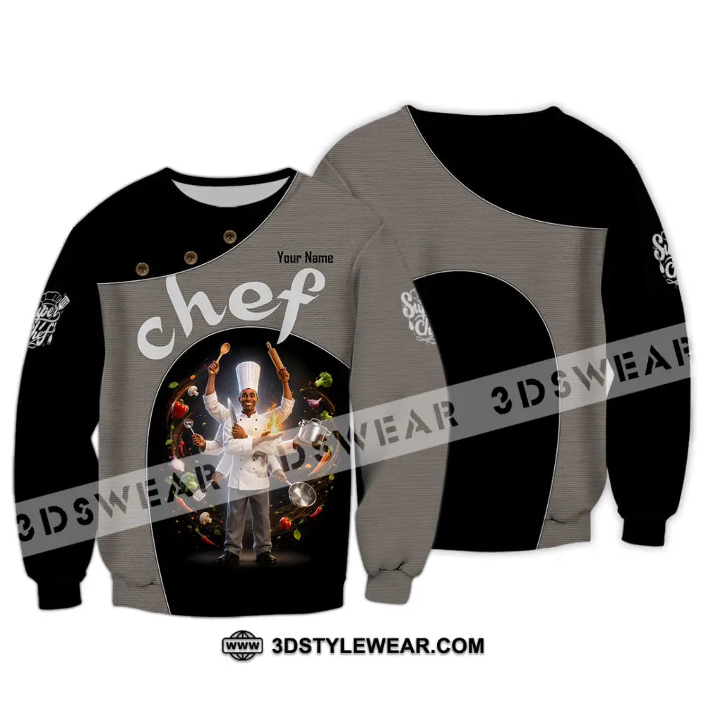 Unisex Shirt - Custom Chef Shirt - Long Sleeve / S - T-shirt