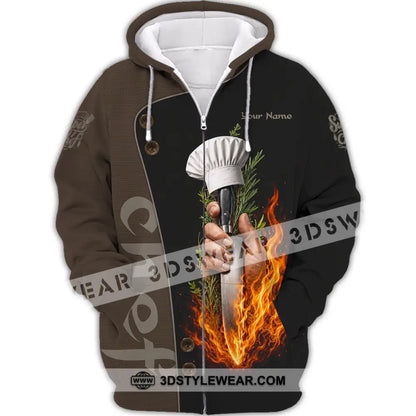 Unisex Shirt - Custom Chef Shirt - Zipper Hoodie / S - T-shirt