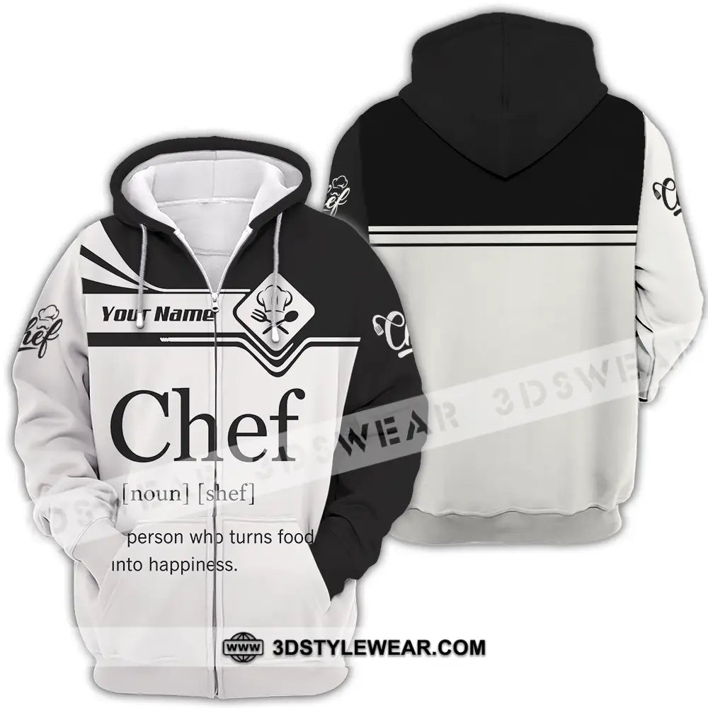 Unisex Shirt - Custom Chef Shirt - Zipper Hoodie / S - T-shirt