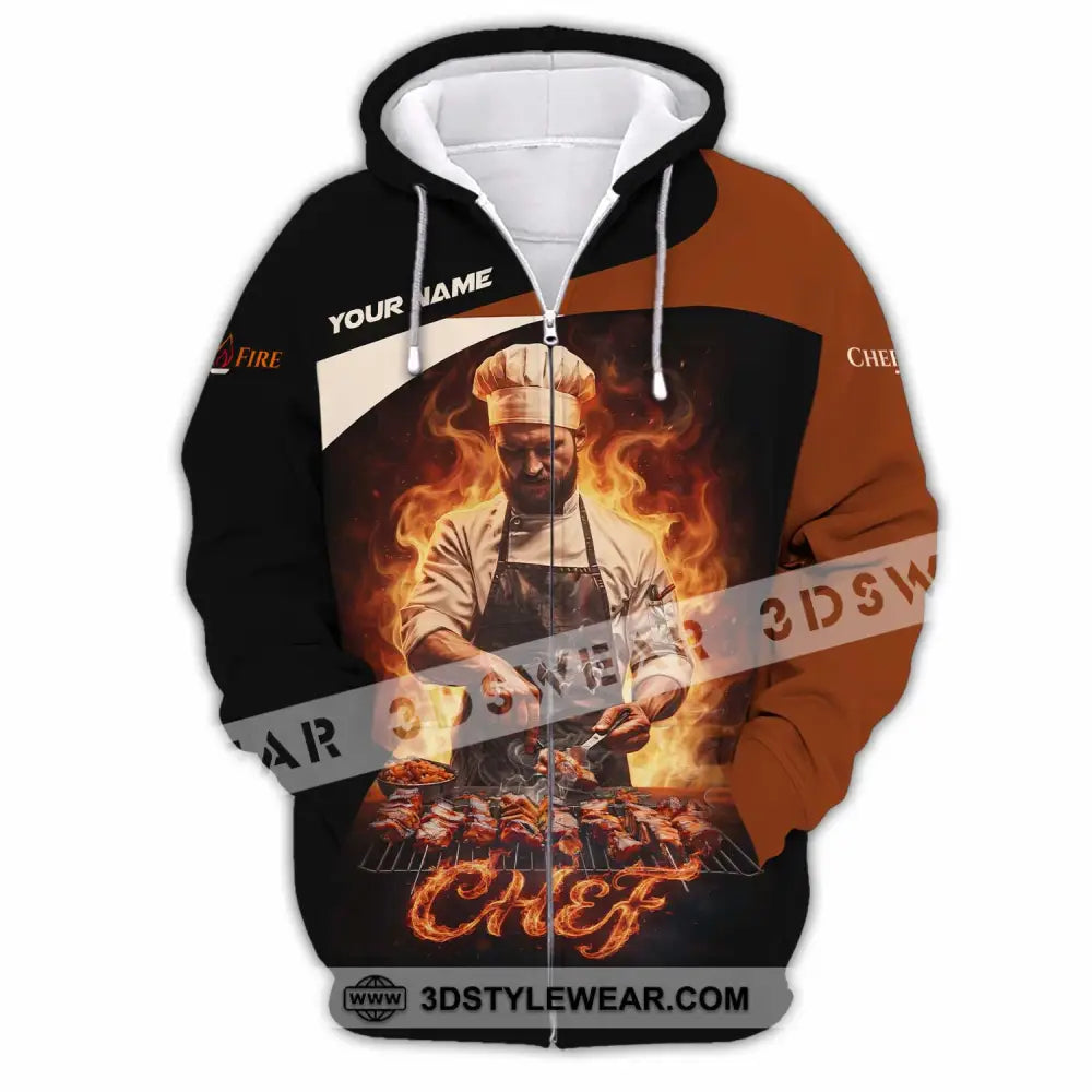 Unisex Shirt - Custom Chef Shirt - Zipper Hoodie / S - T-shirt