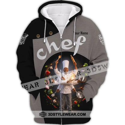 Unisex Shirt - Custom Chef Shirt - Zipper Hoodie / S - T-shirt