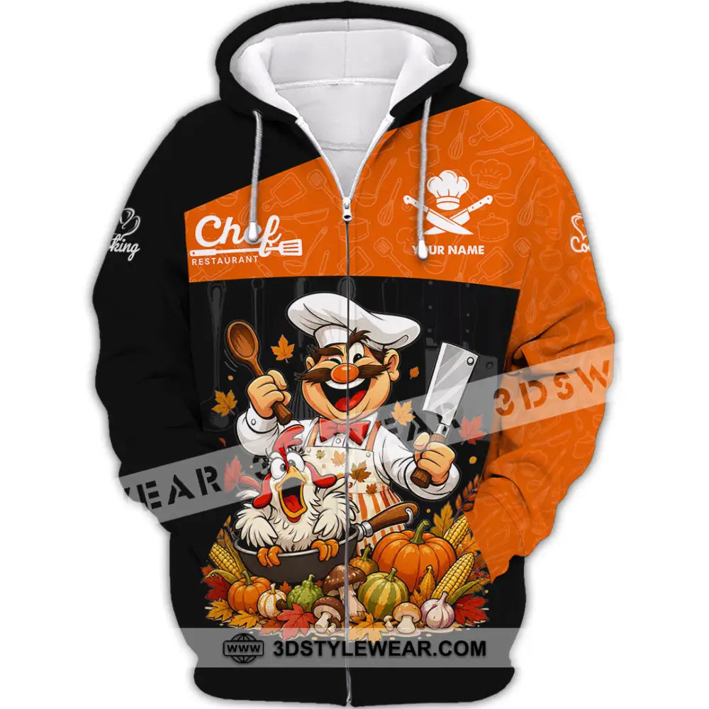 Unisex Shirt - Custom Chef Shirt - Zipper Hoodie / S - T-shirt