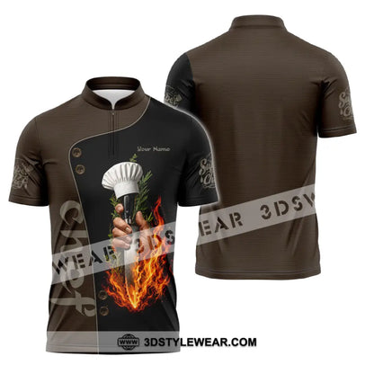 Unisex Shirt - Custom Chef Shirt - Zipper Polo Shirt / S - T-shirt