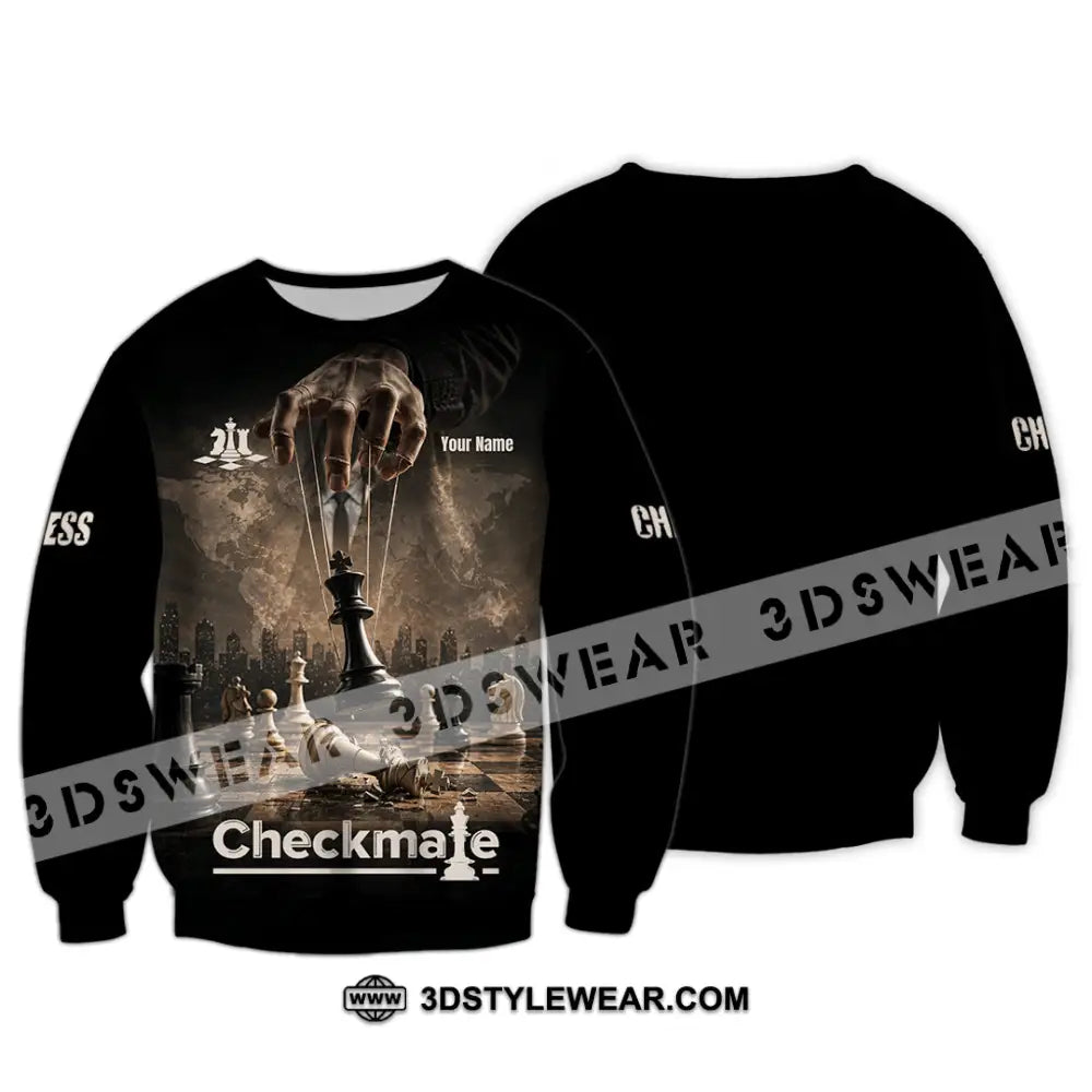 Unisex Shirt - Custom Chess Checkmate Shirt - Long Sleeve / S - T-shirt