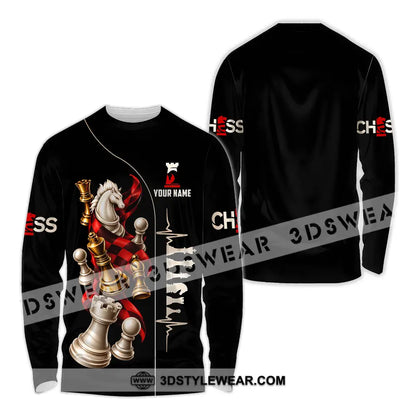 Unisex Shirt - Custom Chess Shirt - Long Sleeve Shirt / S - T-shirt