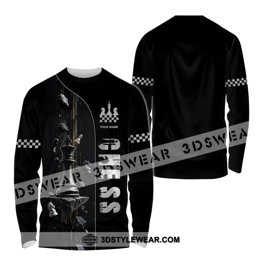 Unisex Shirt - Custom Chess Shirt - Long Sleeve Shirt / S - T-shirt