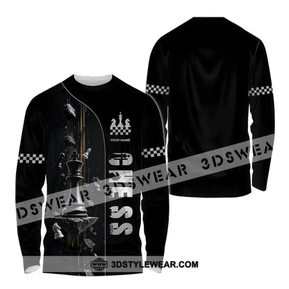 Unisex Shirt - Custom Chess Shirt - Long Sleeve Shirt / S - T-shirt