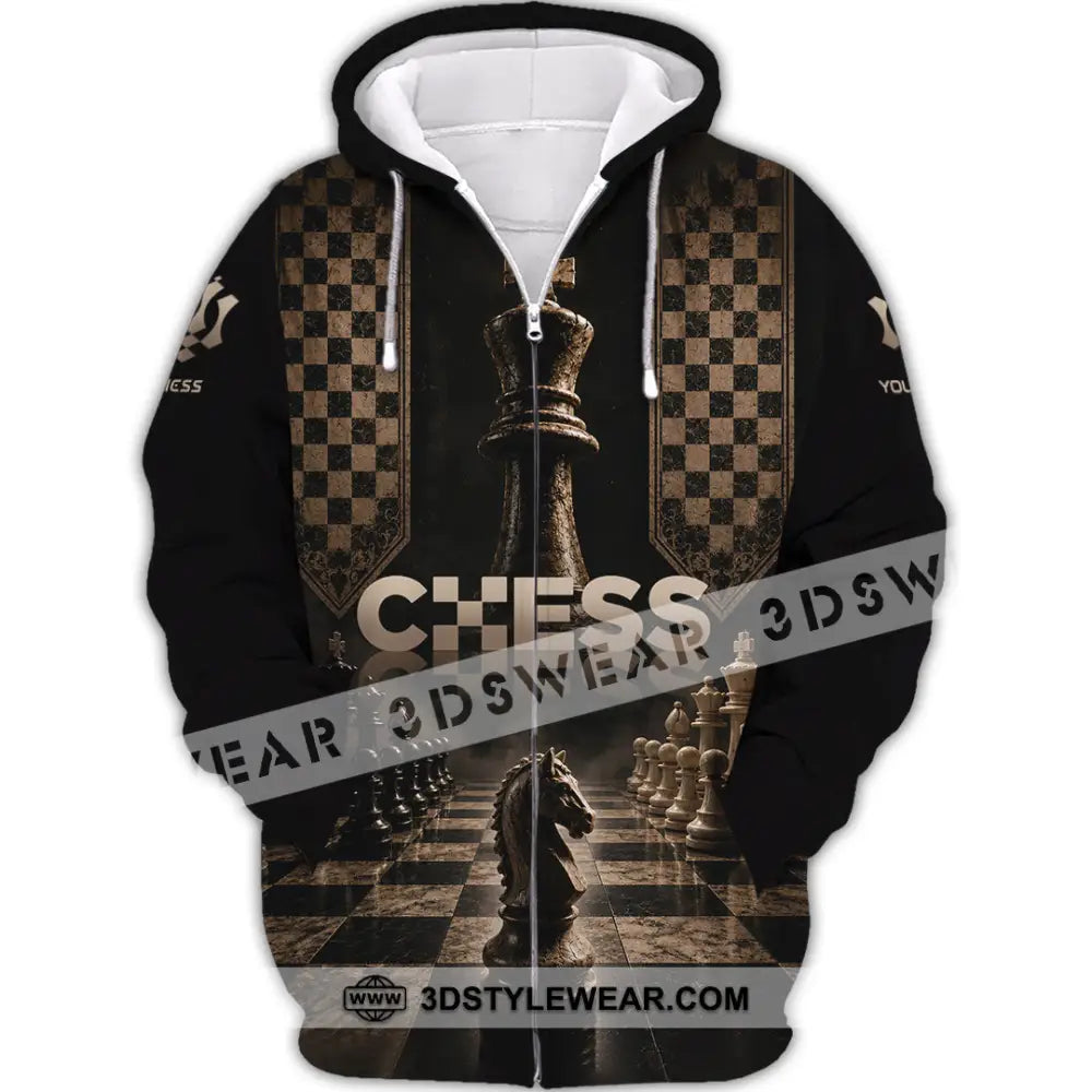 Unisex Shirt - Custom Chess Shirt - Zipper Hoodie / S - T-shirt