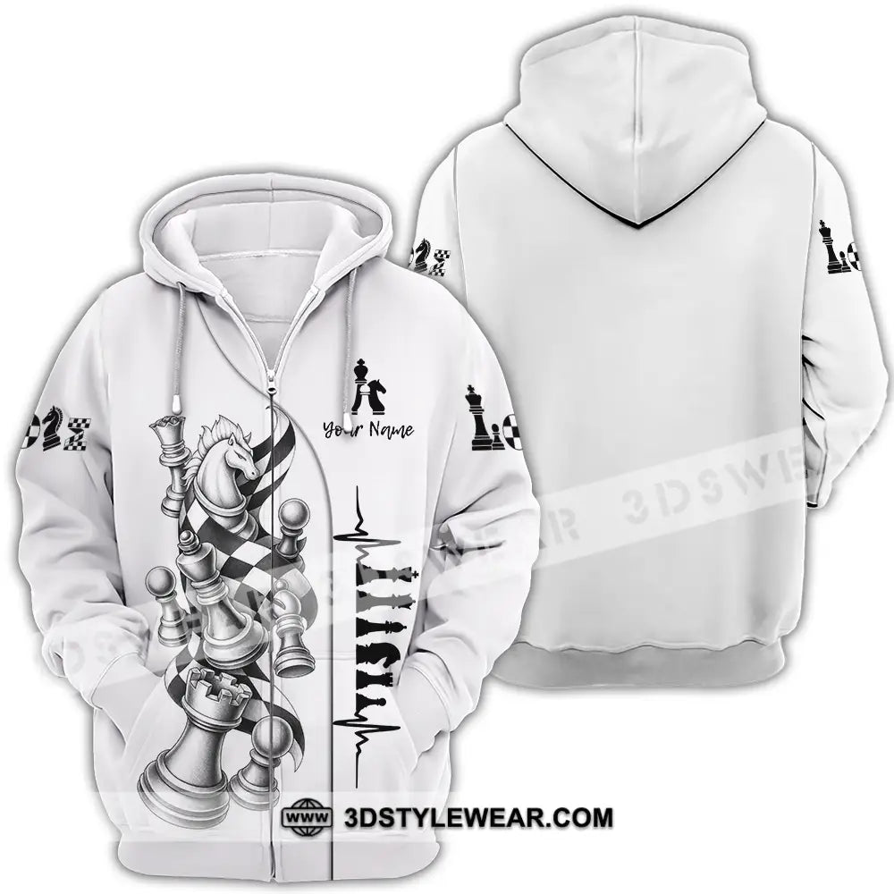 Unisex Shirt - Custom Chess Shirt - Zipper Hoodie / S - T-shirt