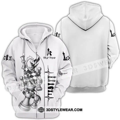 Unisex Shirt - Custom Chess Shirt - Zipper Hoodie / S - T-shirt