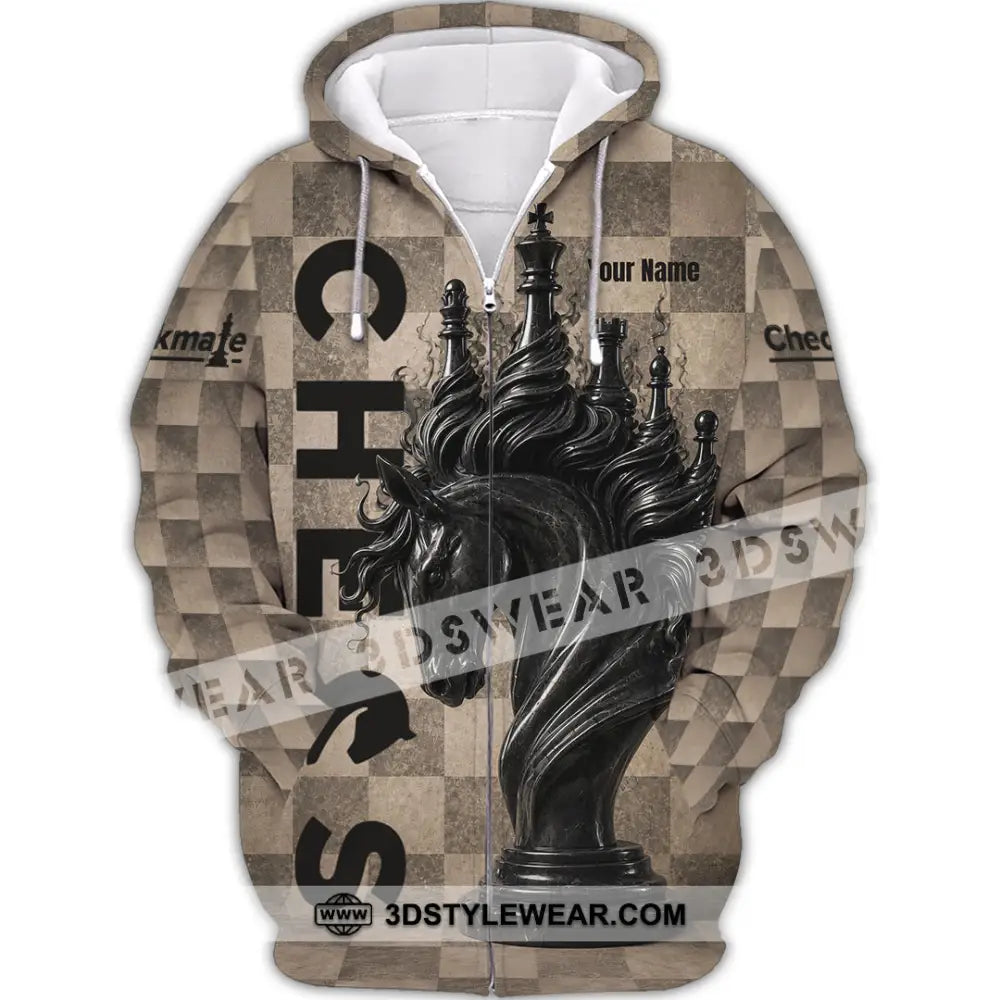 Unisex Shirt - Custom Chess Shirt - Zipper Hoodie / S - T-shirt
