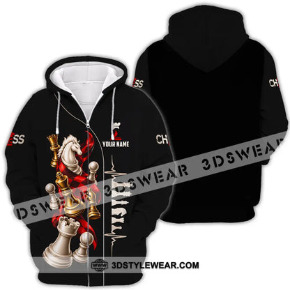 Unisex Shirt - Custom Chess Shirt - Zipper Hoodie / S - T-shirt