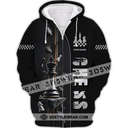 Unisex Shirt - Custom Chess Shirt - Zipper Hoodie / S - T-shirt