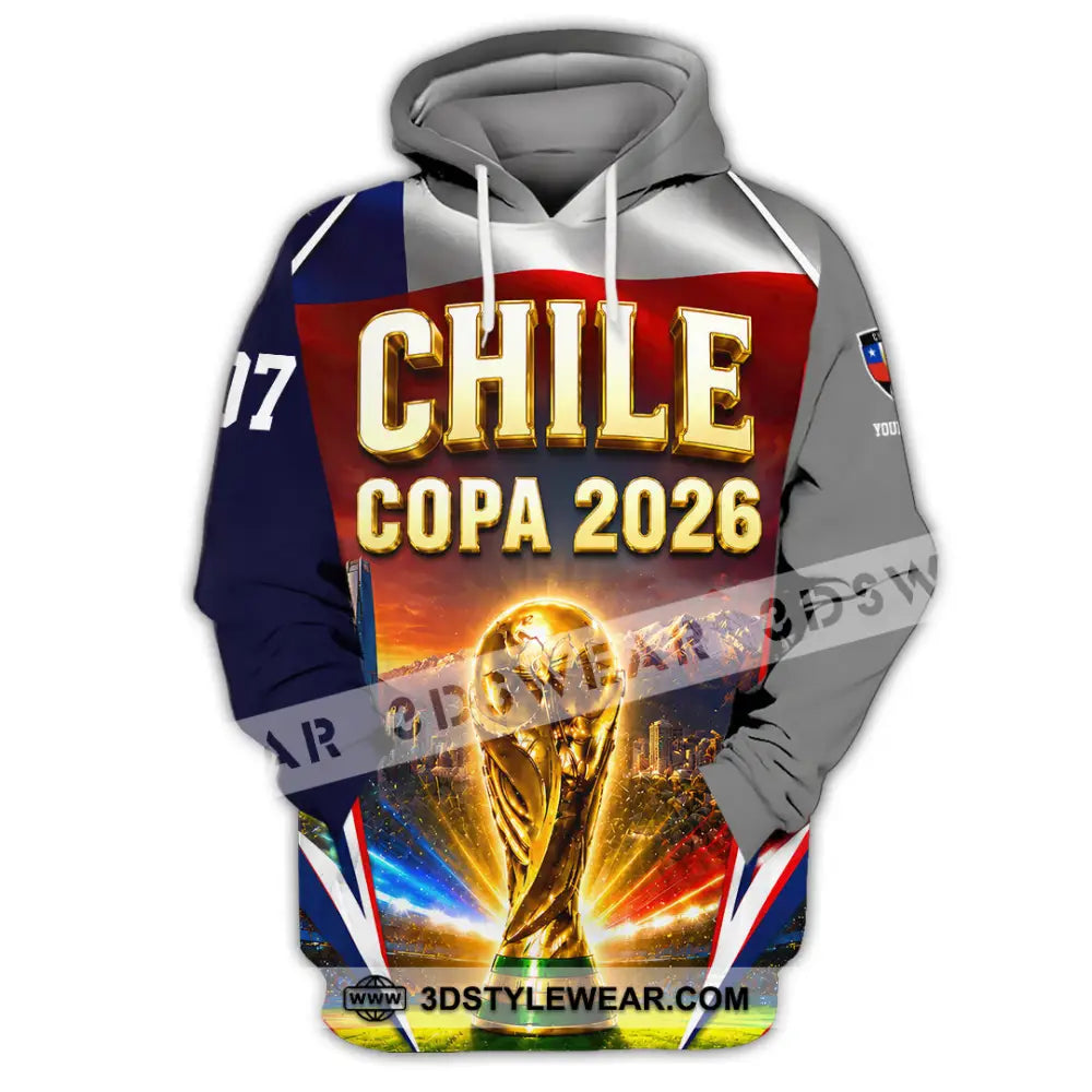 Unisex Shirt - Custom Chile Copa 2026 Shirt - Hoodie / S - T-shirt