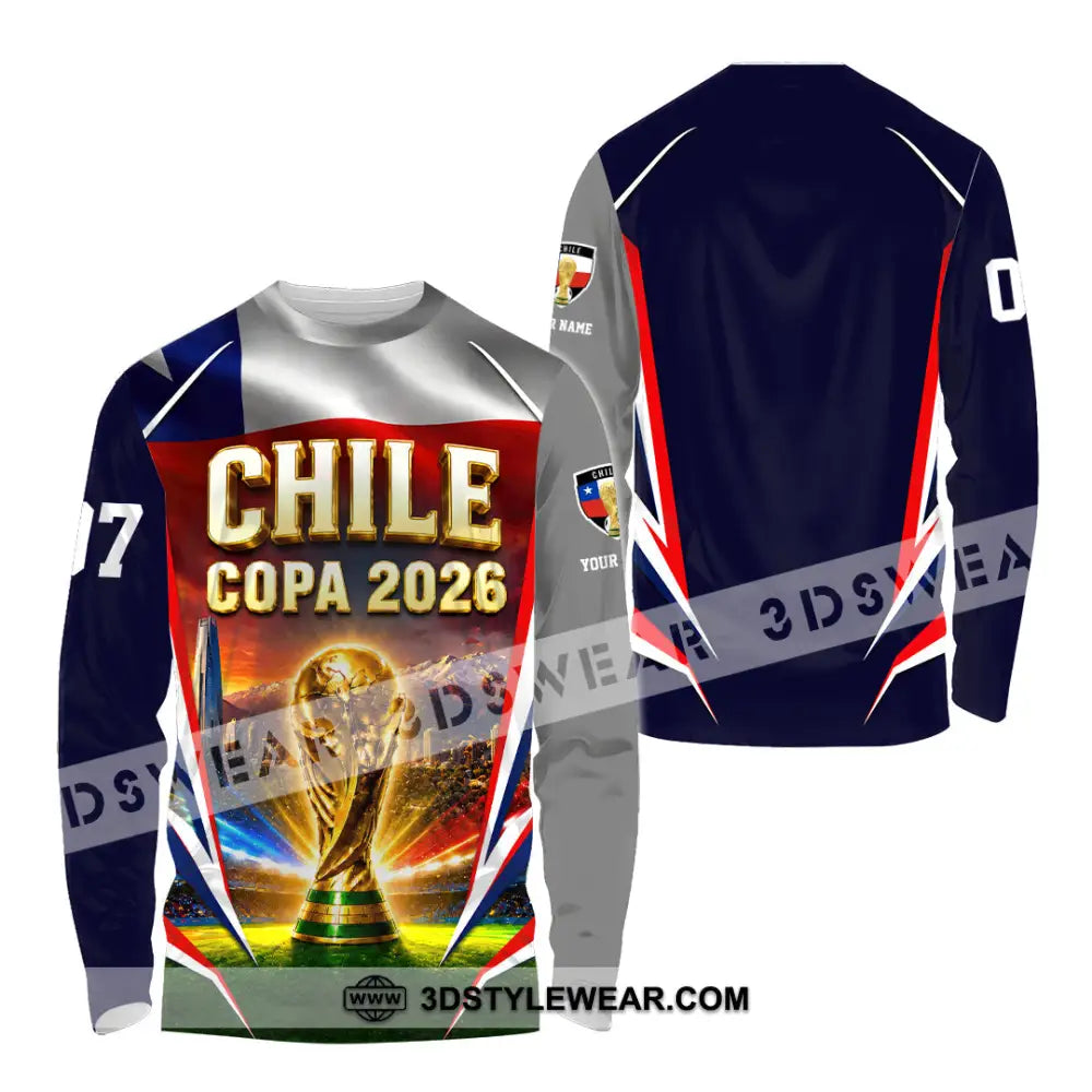 Unisex Shirt - Custom Chile Copa 2026 Shirt - Long Sleeve Shirt / S - T-shirt