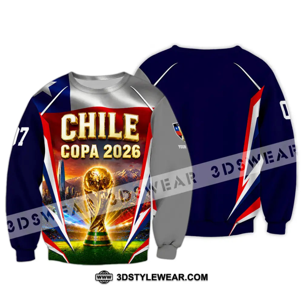 Unisex Shirt - Custom Chile Copa 2026 Shirt - Long Sleeve / S - T-shirt