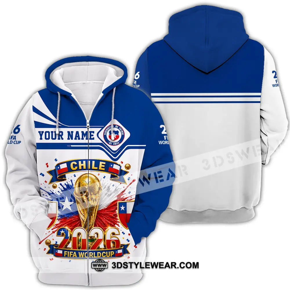 Unisex Shirt - Custom Chile World Cup 2026 Shirt - Zipper Hoodie / S - T-shirt