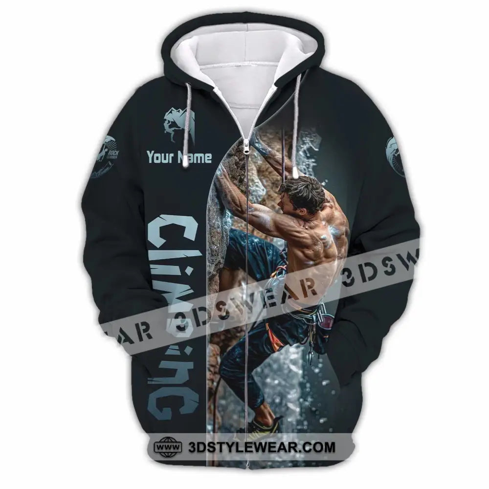 Unisex Shirt - Custom Climbing Shirt - Zipper Hoodie / S - T-shirt
