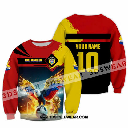 Unisex Shirt - Custom Colombia 3D Shirt Long Sleeve / S T-shirt