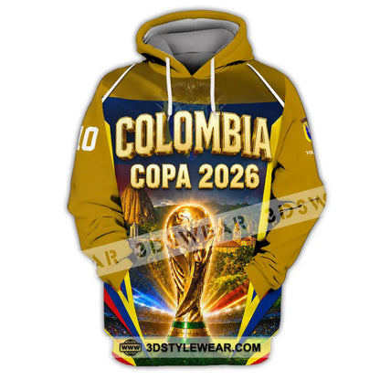 Unisex Shirt - Custom Colombia Copa 2026 Shirt - Hoodie / S - T-shirt