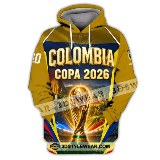 Unisex Shirt - Custom Colombia Copa 2026 Shirt style option 2