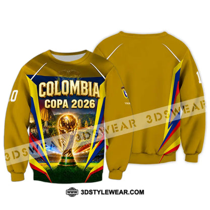 Unisex Shirt - Custom Colombia Copa 2026 Shirt - Long Sleeve / S - T-shirt