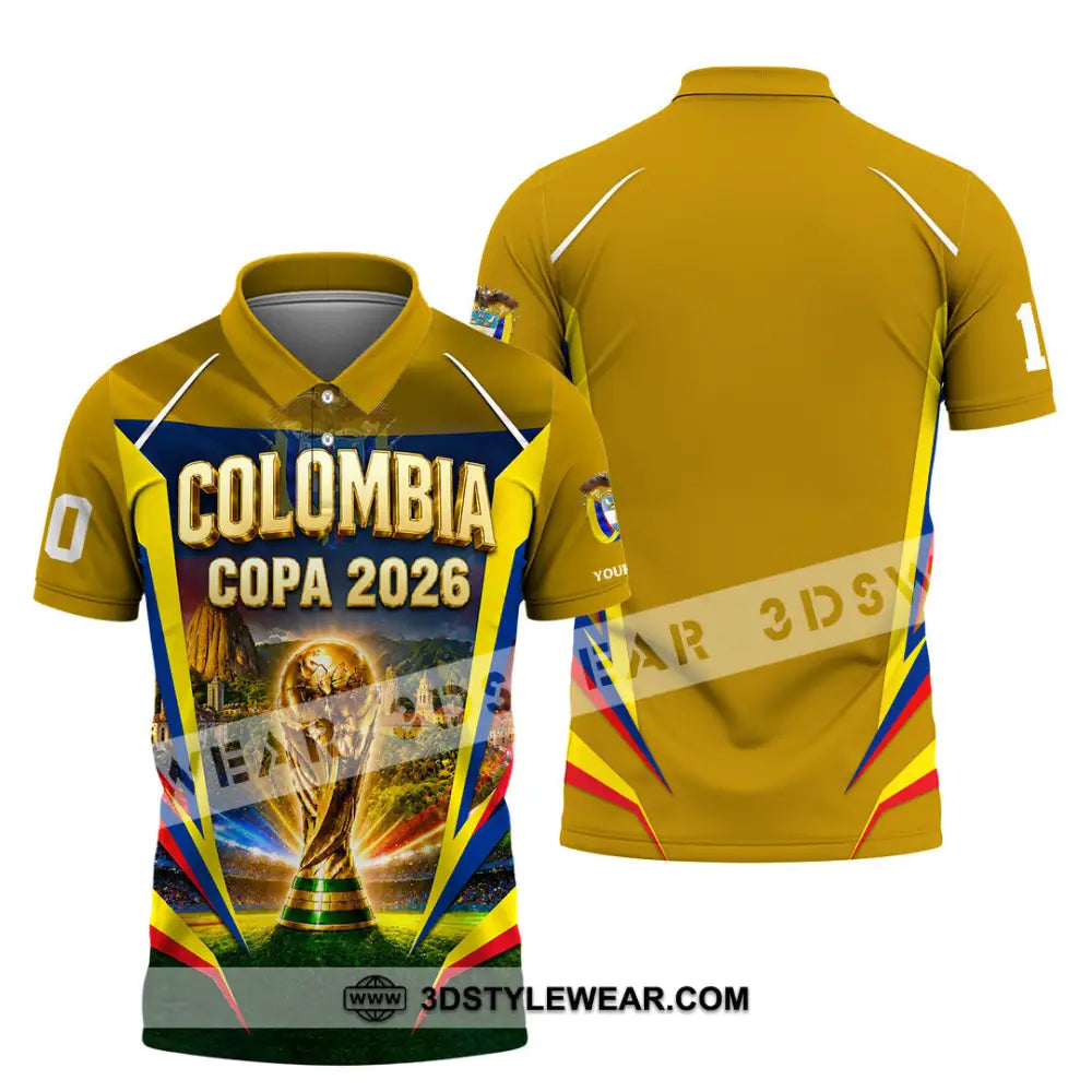 Unisex Shirt - Custom Colombia Copa 2026 Shirt - Polo Shirt / S - T-shirt