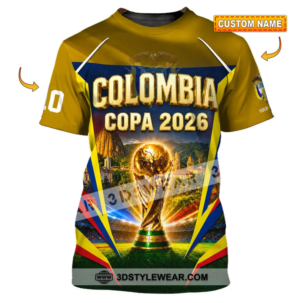 Unisex Shirt - Custom Colombia Copa 2026 Shirt - T-shirt