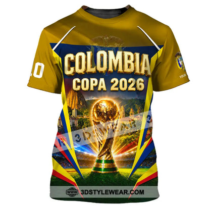 Unisex Shirt - Custom Colombia Copa 2026 Shirt - T-Shirt / S - T-shirt