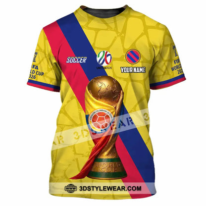 Unisex Shirt - Custom Colombia Fifa World Cup 2026 3D Shirt T-Shirt / S T-shirt