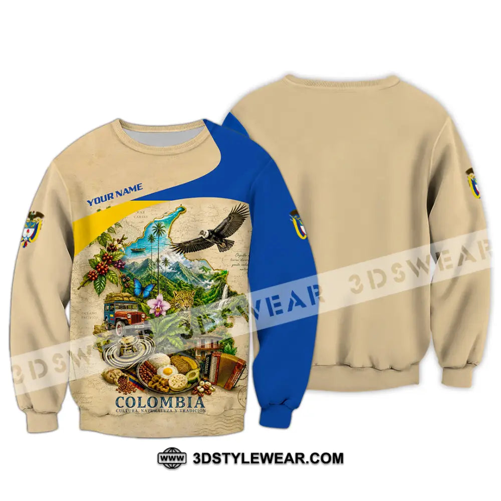 Unisex Shirt - Custom Colombia Shirt - Long Sleeve / S - T-shirt