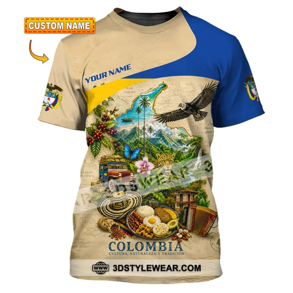 Unisex Shirt - Custom Colombia Shirt - T-shirt