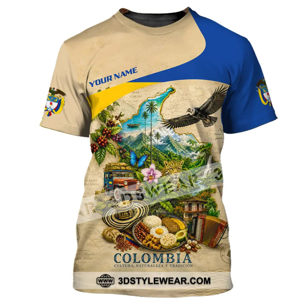 Unisex Shirt - Custom Colombia Shirt - T-Shirt / S - T-shirt