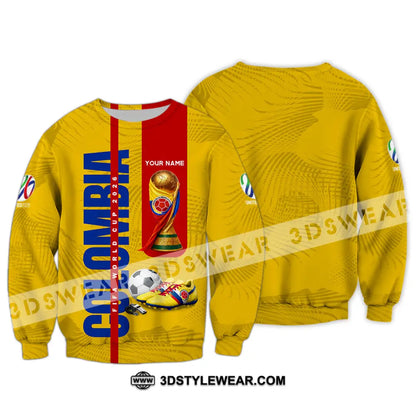 Unisex Shirt - Custom Colombia World Cup 2026 3D Shirt Long Sleeve / S T-shirt