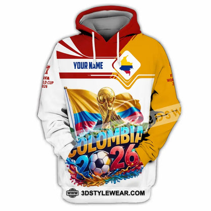 Unisex Shirt - Custom Colombia World Cup 2026 Shirt - Hoodie / S - T-shirt