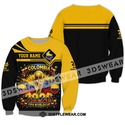 Unisex Shirt - Custom Colombia World Cup 2026 Shirt - Long Sleeve / S - T-shirt
