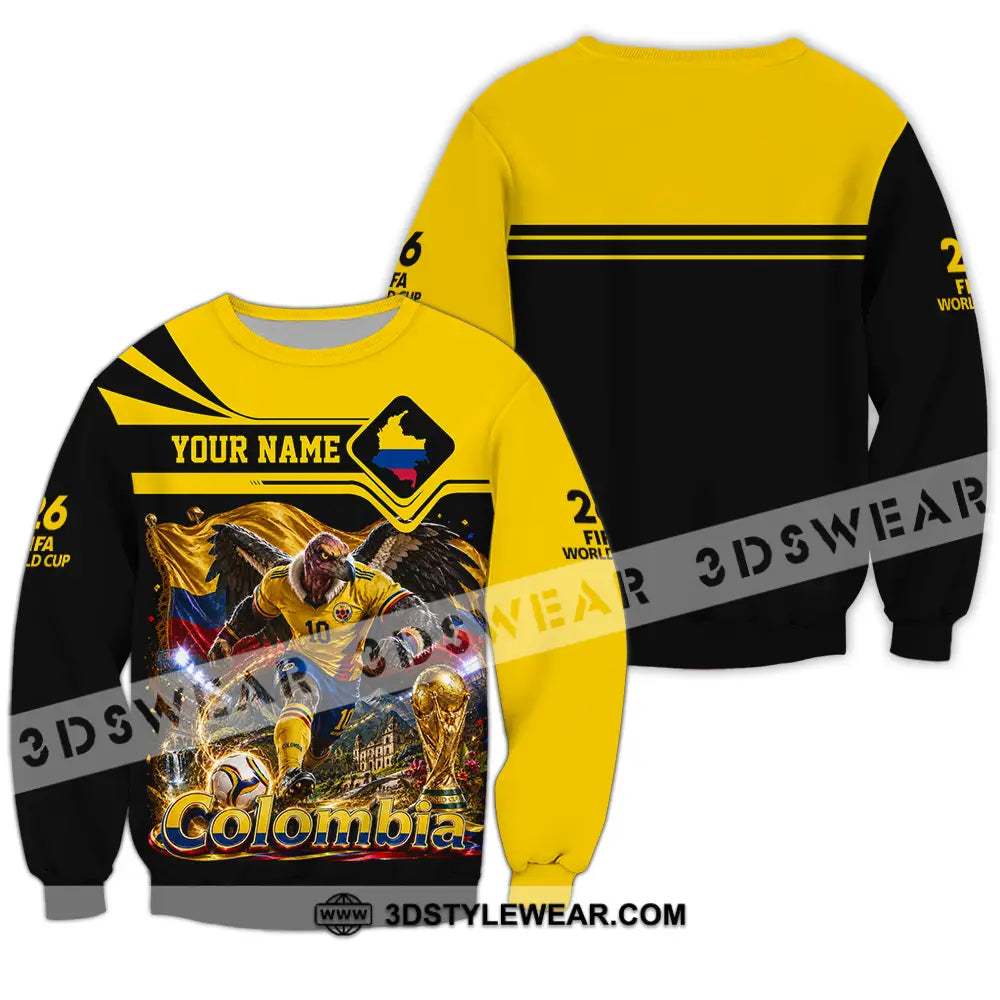 Unisex Shirt - Custom Colombia World Cup 2026 Shirt - Long Sleeve / S - T-shirt